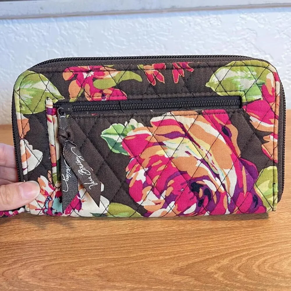 Vera Bradley Quilted Floral Wristlet Wallet - Picture 2 of 4